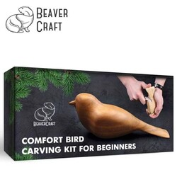 BeaverCraft DIY01 Ahşap Kuş Figürü Oyma Hobi Seti - 4