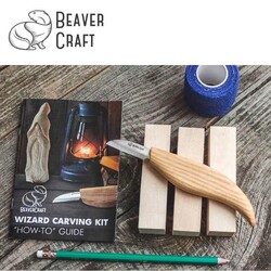 BeaverCraft DIY03 Ahşap Sihirbaz Figürü Oyma Hobi Seti - 5