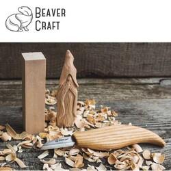 BeaverCraft DIY03 Ahşap Sihirbaz Figürü Oyma Hobi Seti - 6