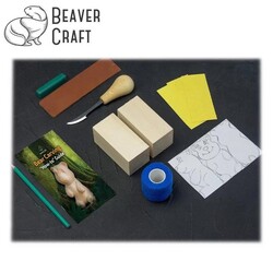 BeaverCraft DIY05 Ahşap Ayı Figürü Oyma Hobi Seti - 2