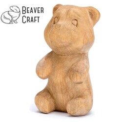 BeaverCraft DIY05 Ahşap Ayı Figürü Oyma Hobi Seti - 3