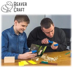 BeaverCraft DIY05 Ahşap Ayı Figürü Oyma Hobi Seti - 5