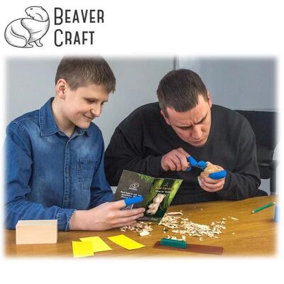BeaverCraft DIY05 Ahşap Ayı Figürü Oyma Hobi Seti - 5
