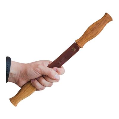 BeaverCraft DK1S Meşe Saplı Deri Kılıflı Soyma Bıçağı - 5
