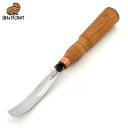 BEAVERCRAFT - BeaverCraft G7L/20 Bükülmüş Oluklu Ahşap Oyma Iskarpelası, 20mm
