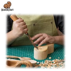 BeaverCraft G7L/20 Bükülmüş Oluklu Ahşap Oyma Iskarpelası, 20mm - 7