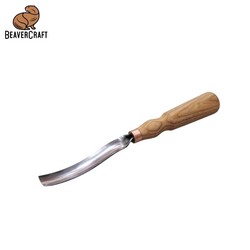 BeaverCraft G7L/22 Bükülmüş Oluklu Ahşap Oyma Iskarpelası, 22mm - 2