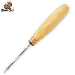 BeaverCraft K12/02 V Ağız 60 Derece Ahşap Oyma Iskarpelası - 1