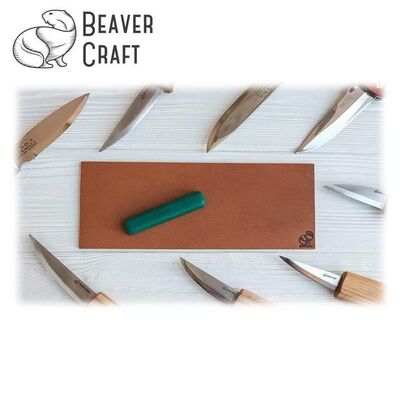 BeaverCraft LS2P11 Deri Bileme Kayışı ve Parlatma Macunu Seti, 3 Parça