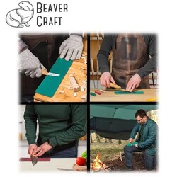 BeaverCraft LS7P03 Deri Parlatma Kayışı ve Macunu Seti, 4 Parça - 3