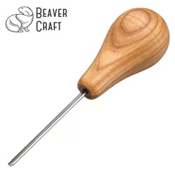 BEAVERCRAFT - BeaverCraft P12/02 Avuç İçi Derin Oluklu Ahşap Oyma Iskarpelası, 2mm 