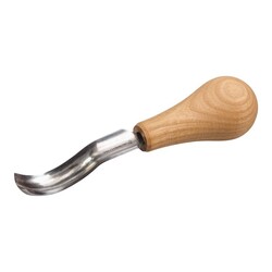 BeaverCraft P8A/14 Avuç İçi Kısa Eğri Oluklu Ahşap Oyma Iskarpelası, 14 mm