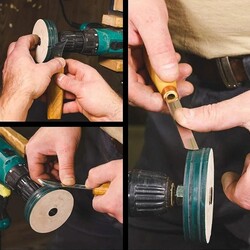 BeaverCraft PW1 Deri Parlatma ve Bileme Tekerleği, 76 mm - 3