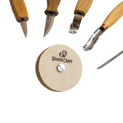 BeaverCraft PW1 Deri Parlatma ve Bileme Tekerleği, 76 mm - 6