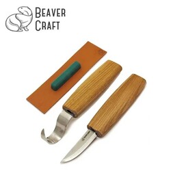 BEAVERCRAFT - BeaverCraft S01 Ahşap Kuksa Kaşık Oyma Bıçağı Seti, 4 Parça BEAVERCRAFT - BeaverCraft S01 Ahşap Kuksa Kaşık Oyma Bıçağı Seti, 4 Parça