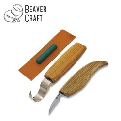 BEAVERCRAFT - BeaverCraft S02 Ahşap Kuksa Kaşık Oyma Bıçağı Seti, 4 Parça BEAVERCRAFT - BeaverCraft S02 Ahşap Kuksa Kaşık Oyma Bıçağı Seti, 4 Parça