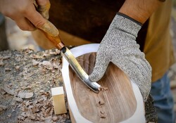 BeaverCraft S14 Kaşık Oyma Bıçağı ve Iskarpela Seti, 3 Parça - 7