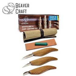 BEAVERCRAFT - BeaverCraft S15 Çip Oyma ve Yontma Bıçağı Seti, 6 Parça BEAVERCRAFT - BeaverCraft S15 Çip Oyma ve Yontma Bıçağı Seti, 6 Parça