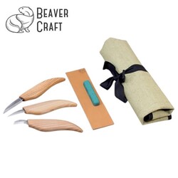 BeaverCraft S15 Çip Oyma ve Yontma Bıçağı Seti, 6 Parça - 3
