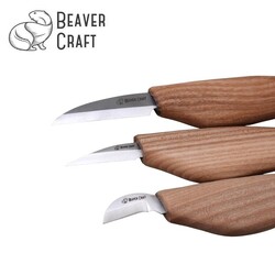 BeaverCraft S15 Çip Oyma ve Yontma Bıçağı Seti, 6 Parça - 4