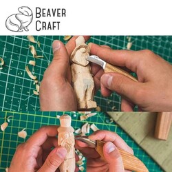 BeaverCraft S16 Çip Oyma ve Yontma Bıçağı Seti, 7 Parça - 5