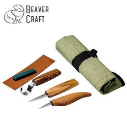 BEAVERCRAFT - BeaverCraft S17 Ahşap Oyma Bıçağı Seti, 6 Parça