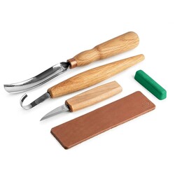 BeaverCraft S47 Kaşık Oyma ve Ahşap Oyma Seti, 3 Parça