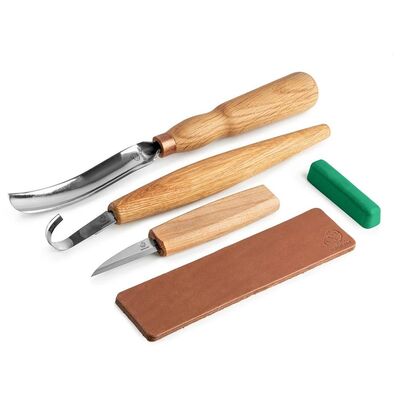 BeaverCraft S47 Kaşık Oyma ve Ahşap Oyma Seti, 3 Parça - 1