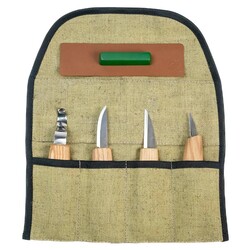 BeaverCraft S48 Kaşık ve Detay Oyma El Aletleri Seti, 4 Parça - 3
