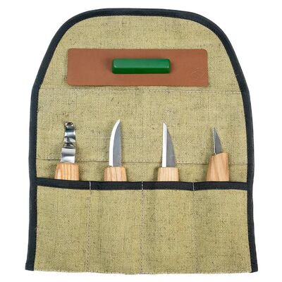 BeaverCraft S48 Kaşık ve Detay Oyma El Aletleri Seti, 4 Parça - 3