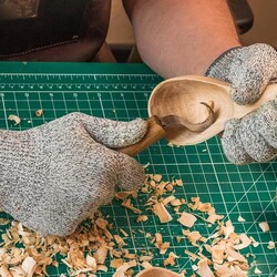 BeaverCraft SK1S-Oak Deri Kılıflı Kaşık Oyma Bıçağı - 4