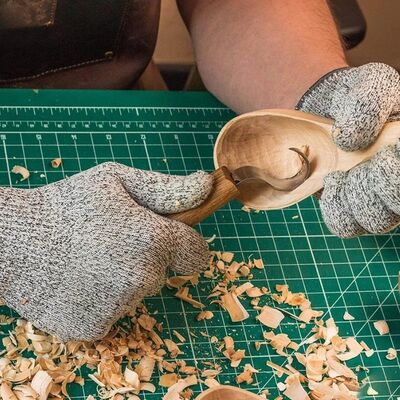 BeaverCraft SK1S-Oak Deri Kılıflı Kaşık Oyma Bıçağı - 4