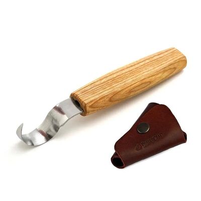 BeaverCraft SK1S-Oak Deri Kılıflı Kaşık Oyma Bıçağı - 1