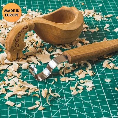 BeaverCraft SK2-Oak Meşe Saplı Kaşık Oyma Bıçağı, 30mm - 6