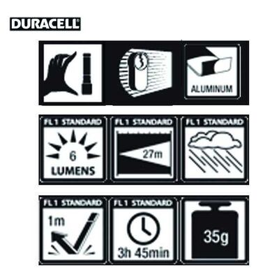DURACELL KEY-1-Z LED El Feneri Seti, 20 Adet