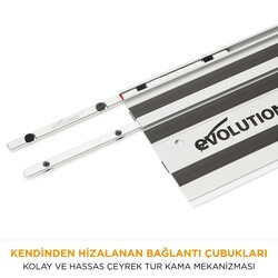 Evolution 004-0001 ST1400 1.4m Track (700mm x2) with Connectors - 9