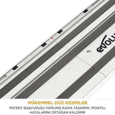 Evolution 004-0001 ST1400 1.4m Track (700mm x2) with Connectors - 11
