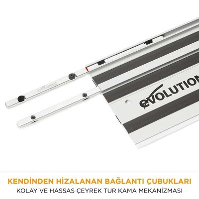 Evolution 004-0001 ST1400 Daire Testereler için Kılavuz Rayı, 2 x 700mm - 9