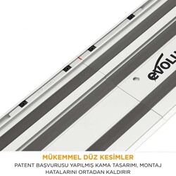 Evolution 004-0001 ST1400 Daire Testereler için Kılavuz Rayı, 2 x 700mm - 11