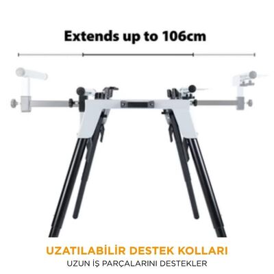 Evolution 005-0002 Chop Saw Stand With Telescopic Arms And Folding Legs for 355CPS Saws