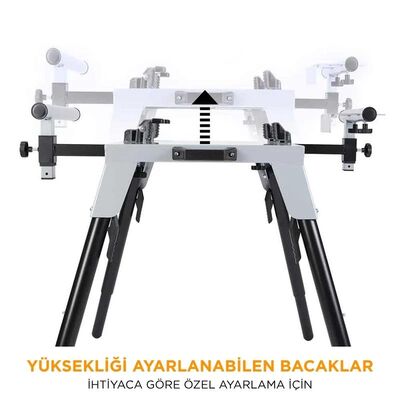 Evolution 005-0002 Chop Saw Stand With Telescopic Arms And Folding Legs for 355CPS Saws