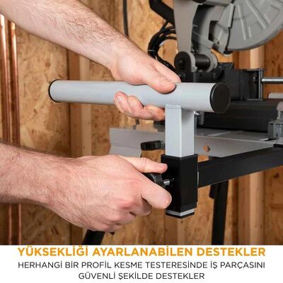 Evolution 005-0002 Chop Saw Stand With Telescopic Arms And Folding Legs for 355CPS Saws