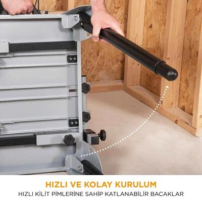 Evolution 005-0002 Chop Saw Stand With Telescopic Arms And Folding Legs for 355CPS Saws