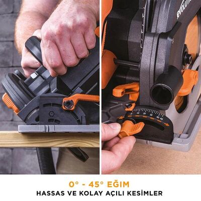 Evolution 027-0003A R185CCSX+ Circular Saw with TCT Multi-Material Cutting Blade, 185mm