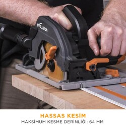 Evolution 027-0003A R185CCSX+ Circular Saw with TCT Multi-Material Cutting Blade, 185mm - 7