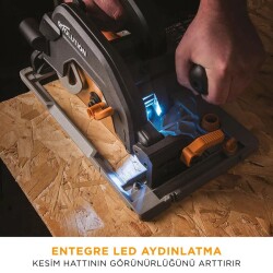 Evolution 027-0003A R185CCSX+ Circular Saw with TCT Multi-Material Cutting Blade, 185mm - 19