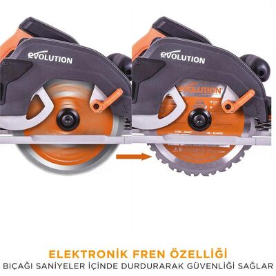 Evolution 027-0003A R185CCSX+ Daire Testere, 185mm