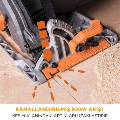 Evolution 027-0003C R185CCS Circular Saw with TCT Multi-Material Cutting Blade, 185mm