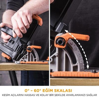 Evolution 027-0003C R185CCS Circular Saw with TCT Multi-Material Cutting Blade, 185mm