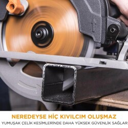 Evolution 027-0003C R185CCS Circular Saw with TCT Multi-Material Cutting Blade, 185mm - 9